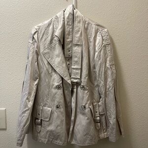 White House Black Market Cream Jacket
